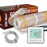 3 qm PREMIUM Fußbodenheizung elektrisch 600 Watt Fliese Bad Heizmatte mit...