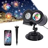 2022 Christmas LED Projektorlampe, 20 Folien ALED LIGHT Projektor Lichter...