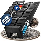 NTG Auffahrkeile (2er Set) – 3-stufige Nivellierung bis 3000 kg pro Set, Anti-Rutsch...