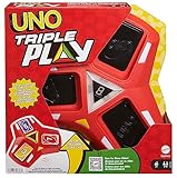 UNO Triple Play - Kartenspiel mit Licht- und Soundeffekten für dreifachen...