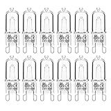 Jaenmsa 12er Pack G9 Halogen Leuchtmittel, G9 40W 230V Dimmbar Halogenlampen,...