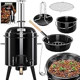 KESSER® Gulaschkessel Gulaschkanone | Eintopfofen mit Grillfunktion Ofen Grill Kugelgrill...