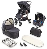 BABYGO Kinderwagen 3 in 1 Styles - Sportaufsatz und Wanne jeweils separat und...
