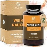 MAISON NATURELLE® | Weihrauch Extrakt Kapseln (200 Stück) - Boswellia Serrata-...