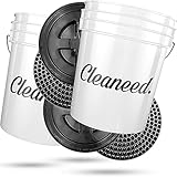 Cleaneed Premiumn Autowasch-Set 2X Wascheimer [20 Liter] + 2X Dirt Guard (Schmutz-Filter)...