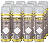 BREHMA 12x Markierungsspray Forstspray Markierungsfarbe weiss 500ml