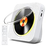 KOVCDVI CD Player mit Radio CD Player Bluetooth 5.1 mit 5W Dual Lautsprecher...
