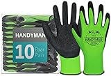 ACE Handyman Arbeits-Handschuh - 10 Paar bequeme, robuste Allround-Schutz-Handschuhe für...