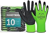 ACE Handyman Arbeits-Handschuh - 10 Paar bequeme, robuste...