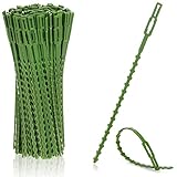 com-four® 200x Pflanzbinder - Pflanzenbinder grün - Universalbinder - Blumenbinder -...