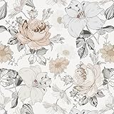 Timeet Selbstklebende Tapete Blumen Klebefolie Blumig 39x300cm Möbelfolie...