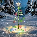 Weihnachtsdeko Aussen Solar Wetterfest Tannenbaum, Weihnachtsbaum Beleuchtung Aussen...