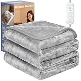 Ecliptron Heizdecke 180x130 cm, heizdecke mit abschaltautomatik, 9 Heizstufen und 10...