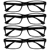 The Reading Glasses Company Die Lesebrille Unternehmen Schwarz Leser Wert 4er-Pack...
