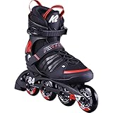 K2 Inline Skates F.I.T. 84 SPEED ALU Für Herren Mit K2 Softboot, Black - Red,...