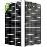 ECO-WORTHY 195W Bifacial Solarpanel 18V, Monokristallin Solarmodul für 12V Batterien,...