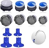 Strahlregler Wasserhahn, 8 Stück Perlatoren für Wasserhähne 16.2-23.5 mm Wasserhahn...
