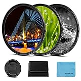 Fotover 67mm Sternfilter 3 Teiliges(4 Punkte, 6 Punkte, 8 Punkte) Compatible...