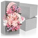 com-four® 3X Steckmasse für Blumengestecke - Trockenblumen Steckschaum - Steckschwamm...