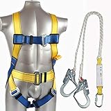 SJASD Safety Dachdeckerset,Lanyard-Gurtband Auffanggurt,...