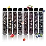 VAPE CHIC BAR OHNE NIKOTIN | (8 Stück), Battery Device,500mAh， Various Colours, No...
