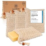 VERGLEICHSSIEGER* Seifensäckchen [4er Set] LABORGEPRÜFT - TRUE NATURE® Sisal...