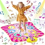 RONIPIC Kinder Tanzmatte für ab 3 4 5 6 7 8 9 10+ Jahre, Musik Tanzpad mit LED...