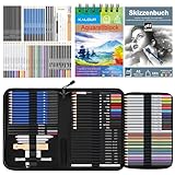 KALOUR 76 Zeichen und Skizzierkit Set-Professionelles Künstlerbedarf mit...