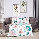 YINGD Ultraweiche Decke, Meerjungfrauen-Überwurf, Decken, leicht, Plüsch, Flanell,...