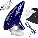 Zelda Ocarina,OASMU 12 Loch Legende von Zelda Ocarina der Zeit, Zelda Alto C Triforce...