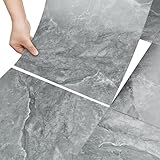 Stickyart PVC Bodenbelag Selbstklebend Betonoptik Grau Vinylboden Selbstklebend 30cmX30cm...