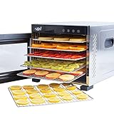 Vita5 Dörrautomat mit 6 Edelstahl-Dörrgitter - Dörrgerät 0,7m² Dörrfläche...