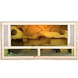 REPITERRA Terrarium für Reptilien & Amphibien, Holzterrarium mit...
