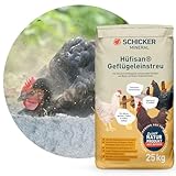 Schicker Mineral Hüfisan Geflügeleinstreu 25 kg, Badesand aus Diabas...