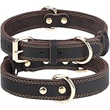 Joytale Hundehalsband Leder, Halsband aus Leder für Große Hunde, Weiches Echtleder...