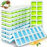 TORGENN Eiswürfelform mit Deckel 10 pack - Silikon leicht zu entformen -...