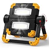LED Baustrahler Arbeitsleuchte Akku Strahler Baustellenstrahler - USB...