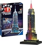Ravensburger 3D Puzzle 12566 - Empire State Building Night Edition - eines der...
