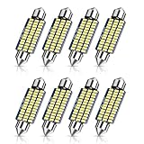 URAQT Auto Soffitte,8PCS 41MM 300 Lumen 3 Watt Lumen Canbus Für Innen Auto 12v Auto LED...