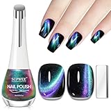 SUPWEE Cat Eye Nagellack mit Magnet, 16ML Schnelltrocknend Cat Eye Gel Polish...