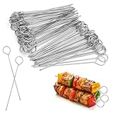 KQDRAVINE 80 Stück Rouladennadeln, Schaschlikspieße Edelstahl 2 x 14.5 CM,...