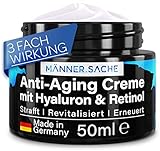 50ml Anti Aging Creme Männer & Anti Falten Creme Made in Germany, vegane BIO Aloe Vera...