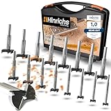 Hinrichs Forstnerbohrer Set 17 teilig im Koffer - Forstnerbohrer-Set 15 bis 40...