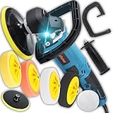 Retoo Auto Poliermaschine, 2900W, 500-3300 U/min, mit 4xPolierschwämme und 1xFilz,...