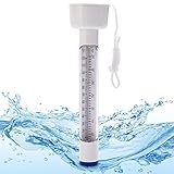 Hecht bruchsicheres Wasserthermometer für Pool, Badewanne, Schwimmbad und Teich ¬–...