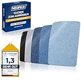 NEUFELD® Flicken zum Aufbügeln [15 Stück] - Bügelflicken 5 Farben - Jeans...