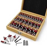 CSOOM 30-teiliges professionelles Fräser-Set für Holzarbeiten, mit...