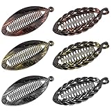 LUTER 6 Stück 14cm Banane Haarspangen Fischform Harz Haarspangen Klemme Frauen...