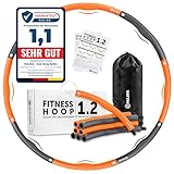 HULAKA® Hula Hoop Reifen Erwachsene (1,2kg) - Fitnessreifen mit Gewicht zum Abnehmen und...