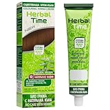 Herbal Time Henna für Natürliches Haar Farbcreme Natürliche Braunfarbe Nº10 | Deckt...